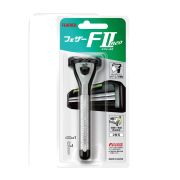 Мужской бритвенный станок с двойным лезвием Feather «FII Neo» (чистое бритьё).